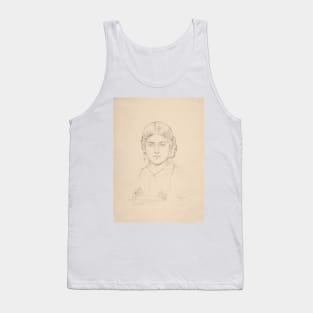 Bust of a Gypsy Girl by Jean-Auguste-Dominique Ingres Tank Top